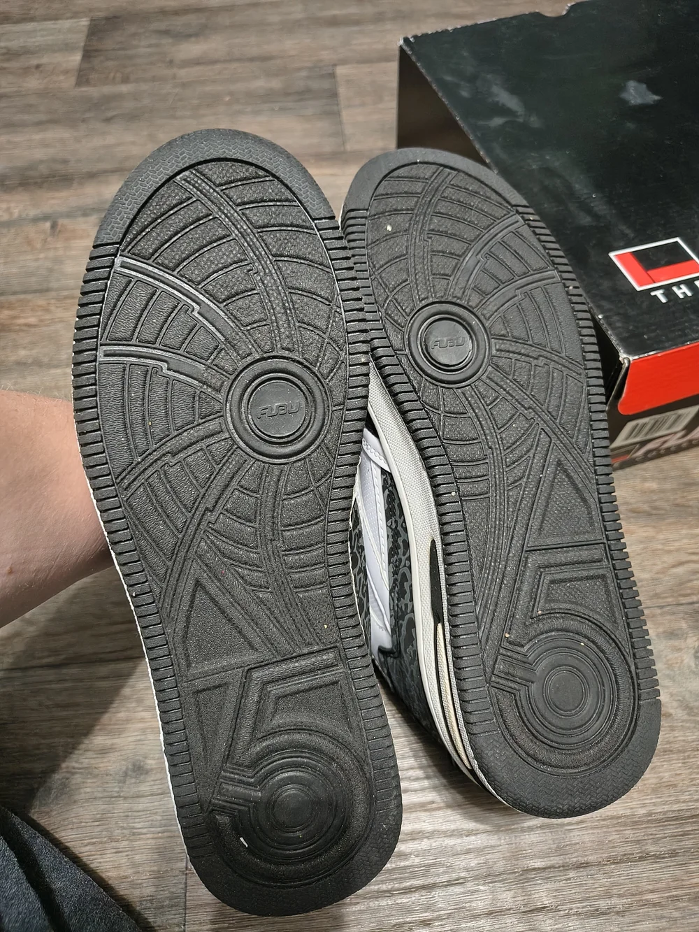 FUBU Black, White and Red High-Top Sneakers